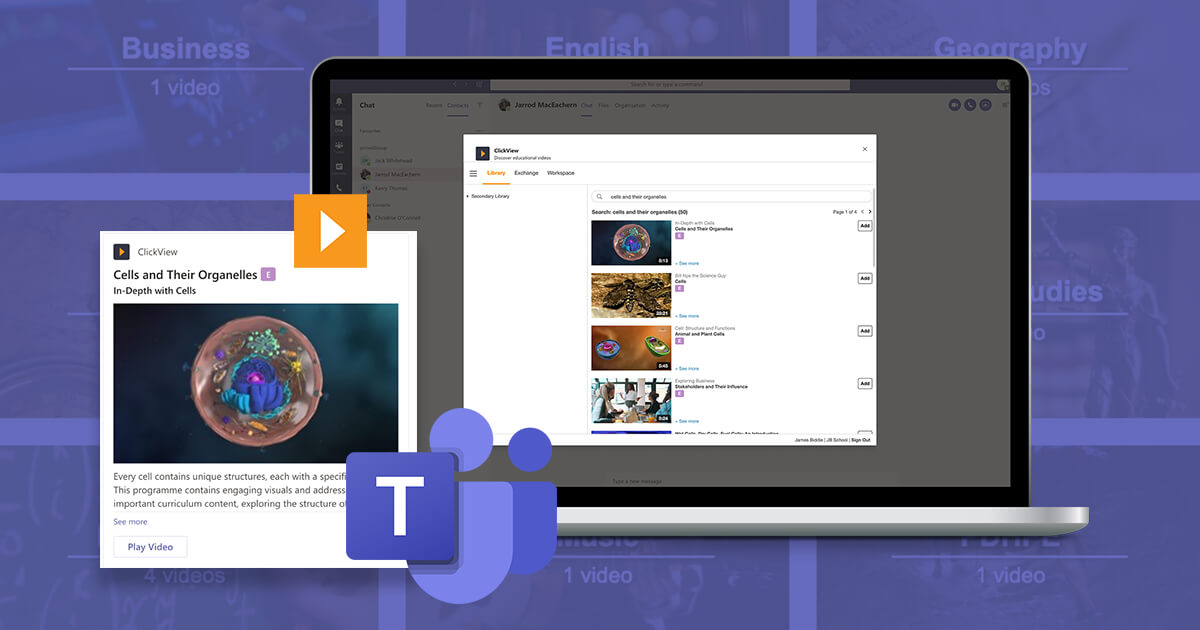 How To Embed And Share Videos On Microsoft Teams | ClickView